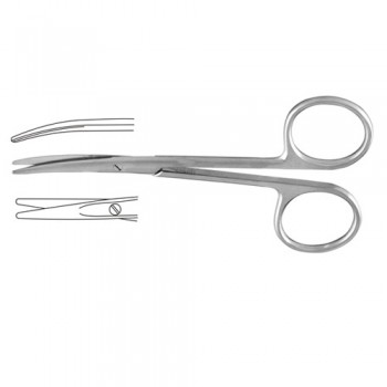 Strabismus Scissor Curved Stainless Steel, 11.5 cm - 4 1/2"
